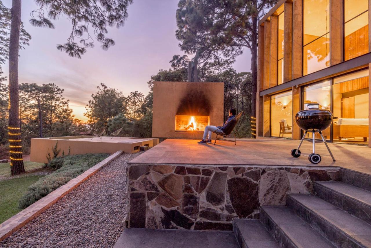 Cabana Lujo Con Alberca Climatizada Vistas Al Bosque De Mazamitla Exterior foto
