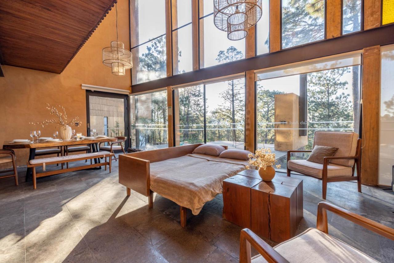 Cabana Lujo Con Alberca Climatizada Vistas Al Bosque De Mazamitla Exterior foto