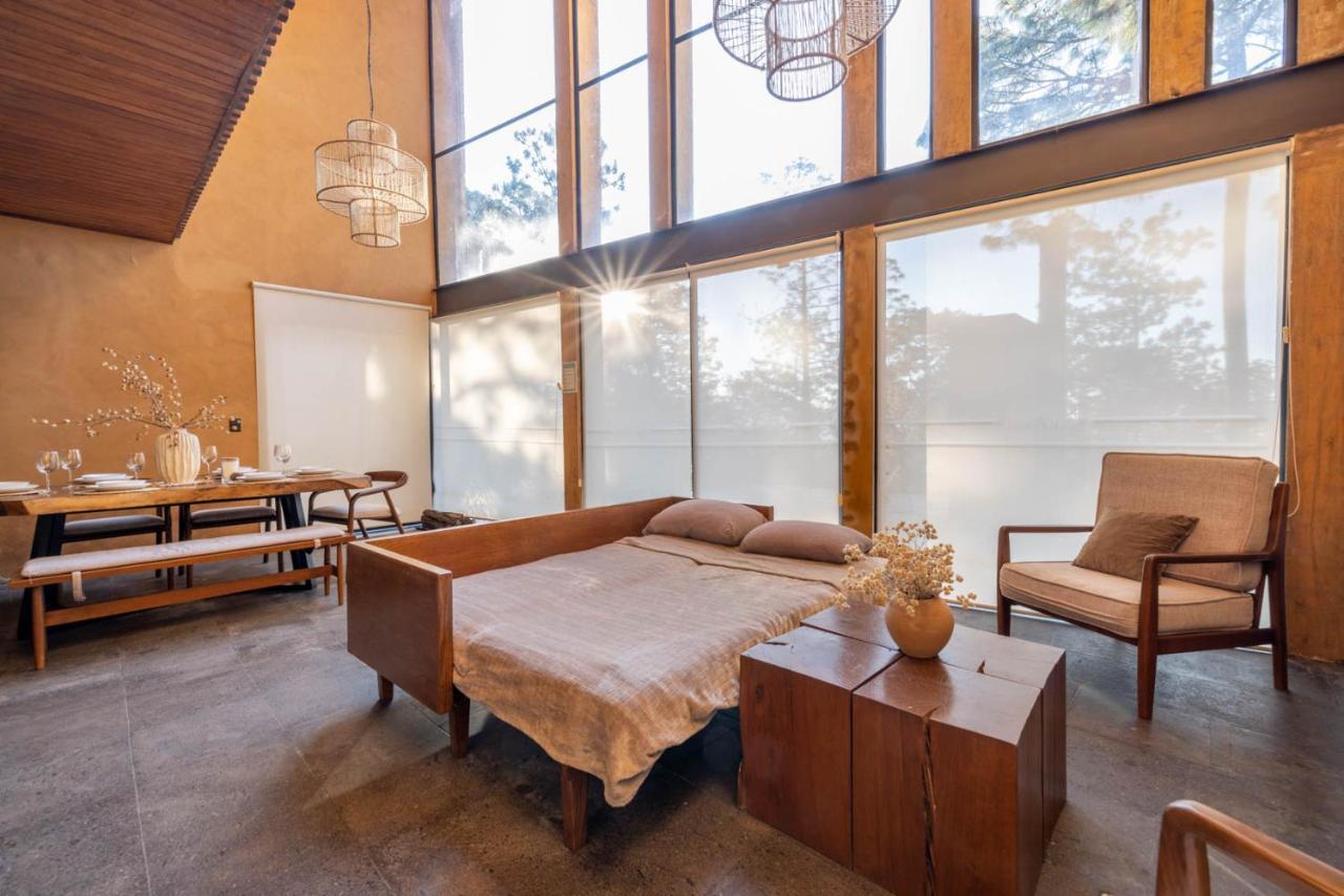 Cabana Lujo Con Alberca Climatizada Vistas Al Bosque De Mazamitla Exterior foto